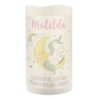 Personalised Baby Unicorn Nightlight LED Candle Extra Image 1 Preview